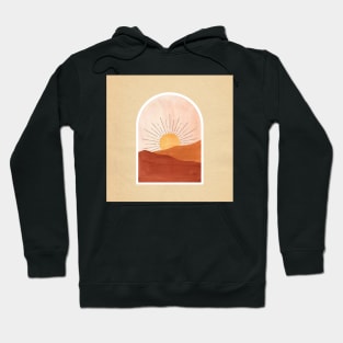 Warm boho landscape Hoodie